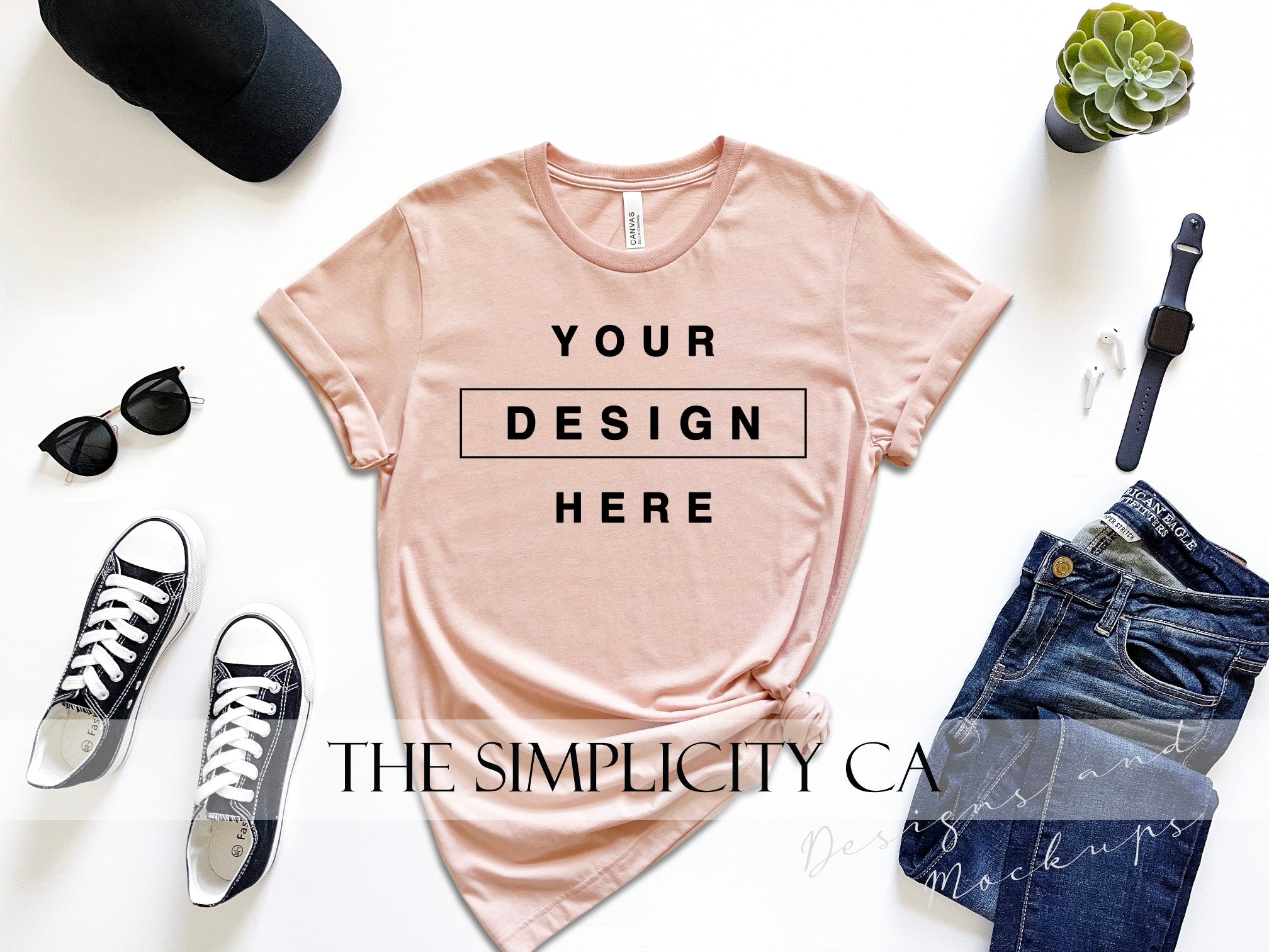 Bella Canvas 3001CVC All Colors Bundle T-Shirt Mockup Short Sleeves Fl –  The Simplicity CA